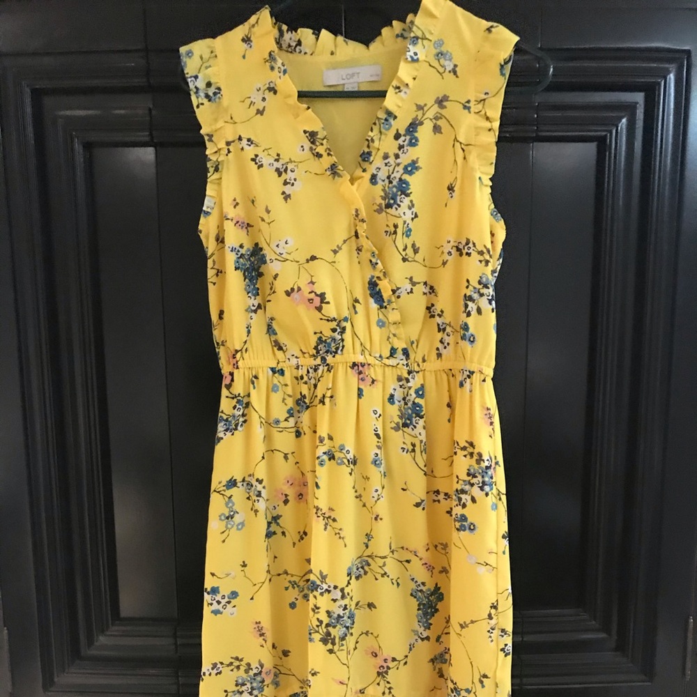 Bright yellow sun dress